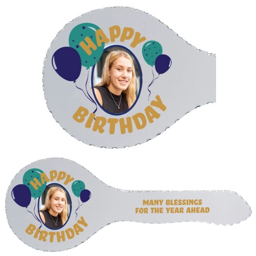 Mirror 21st Key - Happy Birthday Balloons