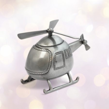 Pewter Money Box - Helicopter