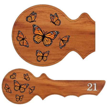 Rimu 21st Key - Monarch Butterfly